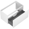 Mexen Rivel bathroom cabinet for washbasin 90 cm, 1 drawer, fluted, white matte - 91A20-09047-1-BF01