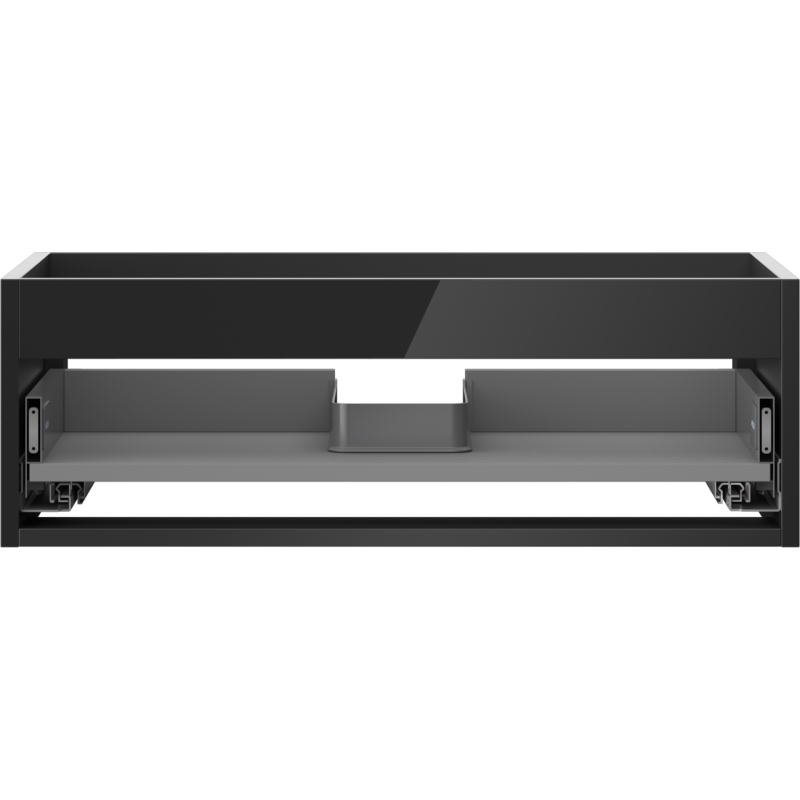 Mexen Box-A cabinet body for washbasin 70 cm, 1 drawer, black gloss - 91AX0-0700-235-1-70