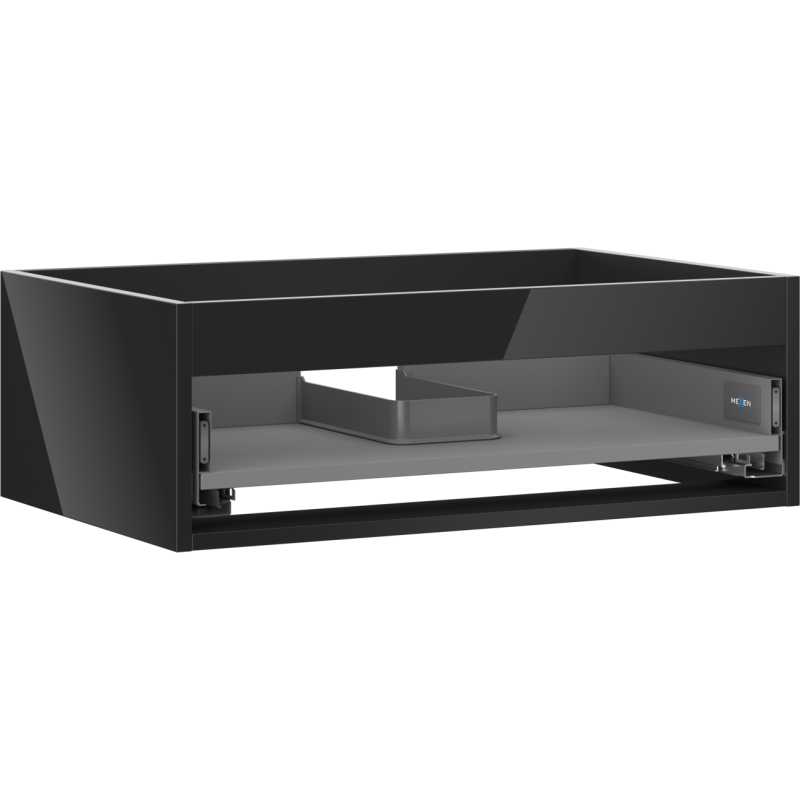 Mexen Box-A cabinet body for washbasin 70 cm, 1 drawer, black gloss - 91AX0-0700-235-1-70