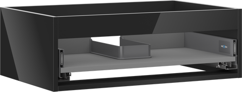 Mexen Box-A cabinet body for washbasin 70 cm, 1 drawer, black gloss - 91AX0-0700-235-1-70