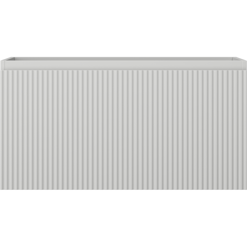 Mexen Rivel Bathroom Cabinet for Sink 90 cm, 1 Drawer, Grooved, Grey Matte - 91A20-09047-1-BF62