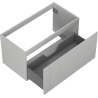 Mexen Rivel bathroom cabinet for under the sink 90 cm, 1 drawer, grooved, gray matte - 91A20-09047-1-BF62