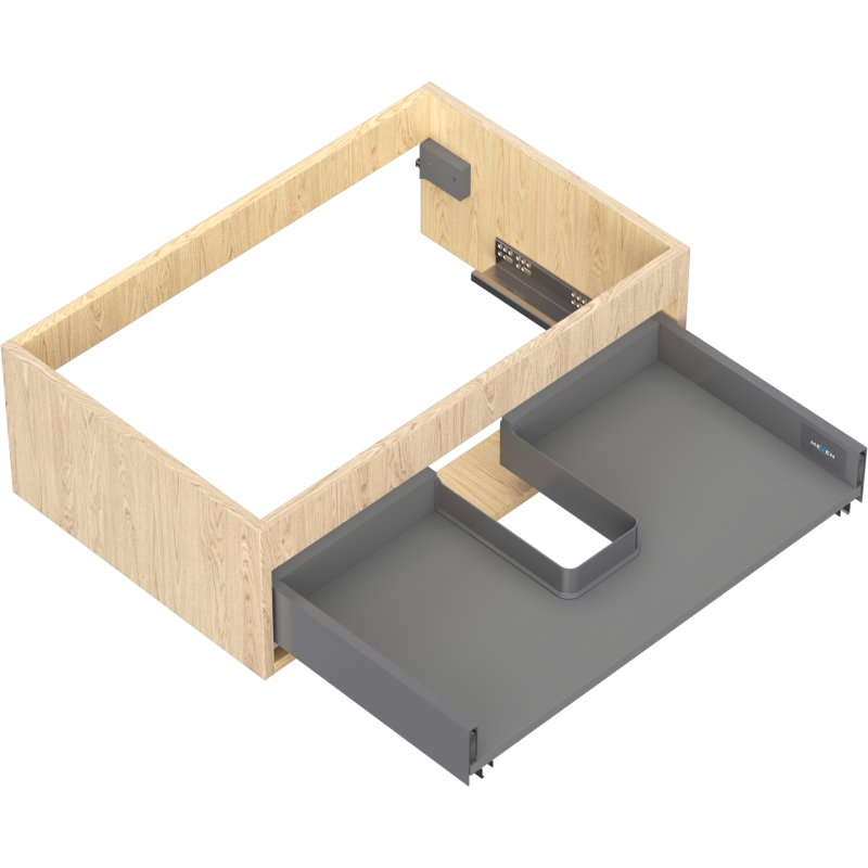 Mexen Box-A under-sink cabinet body 70 cm, 1 drawer, oak - 91AX0-0700-235-1-81