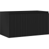 Mexen Rivel bathroom cabinet under washbasin 90 cm, 1 drawer, grooved, black matte - 91A20-09047-1-BF71