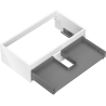 Mexen Box-A vanity cabinet carcass 80 cm, 1 drawer, white gloss - 91AX0-0800-235-1-00