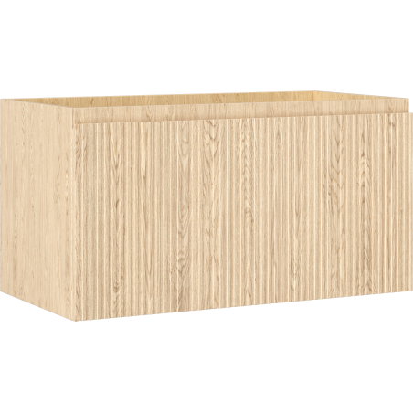 Mexen Rivel bathroom cabinet under sink 90 cm, 1 drawer, grooved, oak - 91A20-09047-1-BF81