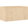 Mexen Rivel bathroom cabinet under sink 90 cm, 1 drawer, grooved, oak - 91A20-09047-1-BF81
