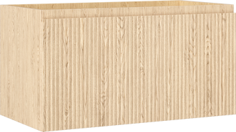 Mexen Rivel bathroom cabinet under sink 90 cm, 1 drawer, grooved, oak - 91A20-09047-1-BF81