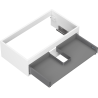 Mexen Box-A vanity cabinet body 80 cm, 1 drawer, white matte - 91AX0-0800-235-1-01