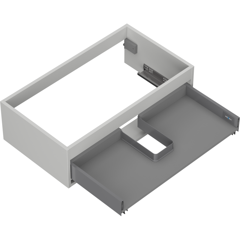 Mexen Box-A cabinet base for washbasin 80 cm, 1 drawer, grey matte - 91AX0-0800-235-1-62