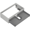 Mexen Box-A cabinet body for washbasin 80 cm, 1 drawer, matte gray - 91AX0-0800-235-1-62