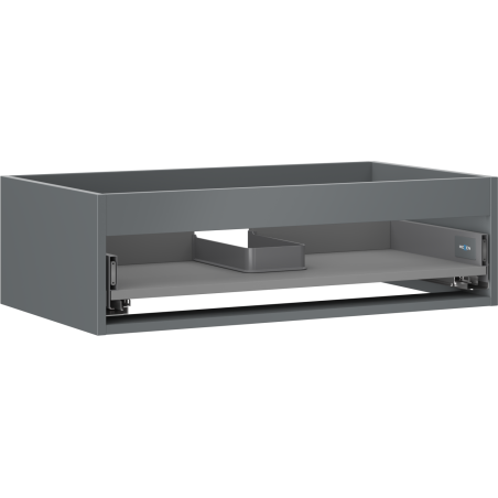 Mexen Box-A Cabinet Base for Washbasin 80 cm, 1 Drawer, Matte Graphite - 91AX0-0800-235-1-66