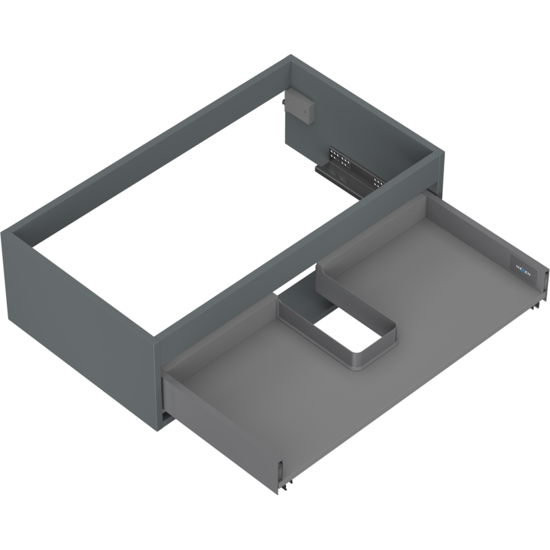 Mexen Box-A cabinet base for washbasin 80 cm, 1 drawer, matte graphite - 91AX0-0800-235-1-66