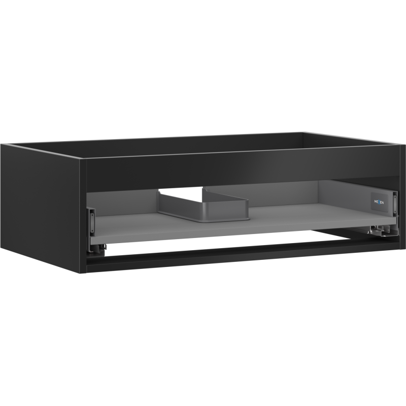 Mexen Box-A Cabinet Body Under-Sink 80 cm, 1 Drawer, Matte Black - 91AX0-0800-235-1-71