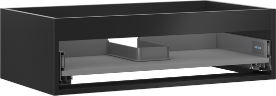 Mexen Box-A Cabinet Body Under-Sink 80 cm, 1 Drawer, Matte Black - 91AX0-0800-235-1-71