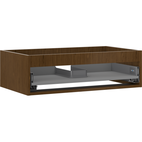 Mexen Box-A cabinet body for washbasin 80 cm, 1 drawer, walnut - 91AX0-0800-235-1-86