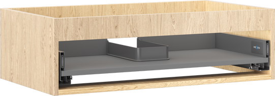 Mexen Box-A under-sink cabinet body 80 cm, 1 drawer, oak - 91AX0-0800-235-1-81
