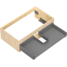 Mexen Box-A under-sink cabinet body 80 cm, 1 drawer, oak - 91AX0-0800-235-1-81