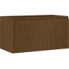 Mexen Rivel bathroom cabinet under sink 90 cm, 1 drawer, grooved, walnut - 91A20-09047-1-BF86