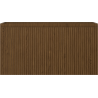 Mexen Rivel bathroom cabinet under sink 90 cm, 1 drawer, grooved, walnut - 91A20-09047-1-BF86