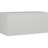 Mexen Rivel bathroom cabinet under sink 100 cm, 1 drawer, grooved, matte gray - 91A20-10047-1-BF62