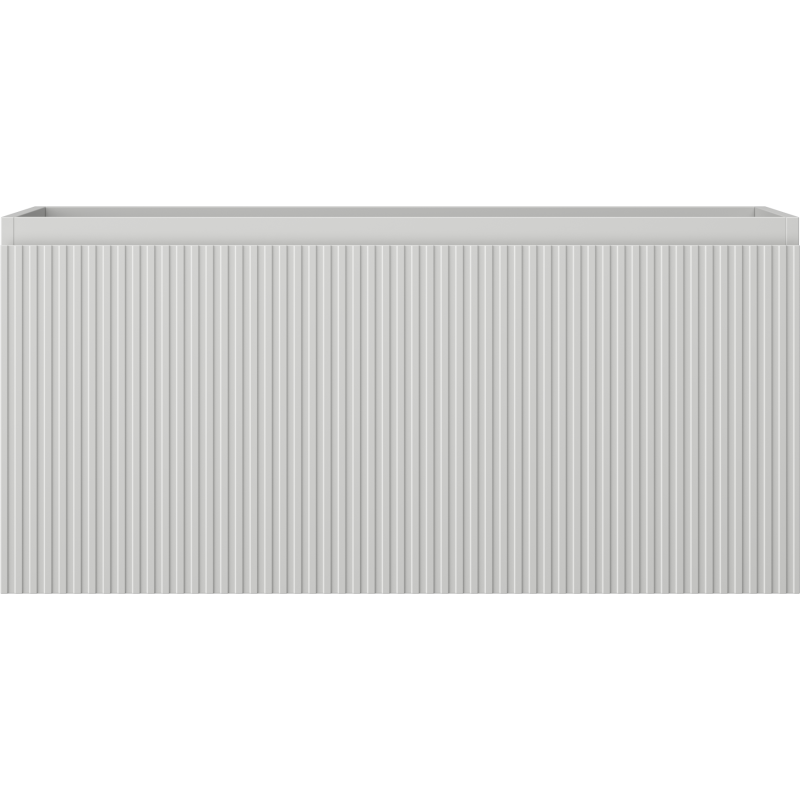 Mexen Rivel bathroom cabinet under-sink 100 cm, 1 drawer, grooved, grey matte - 91A20-10047-1-BF62