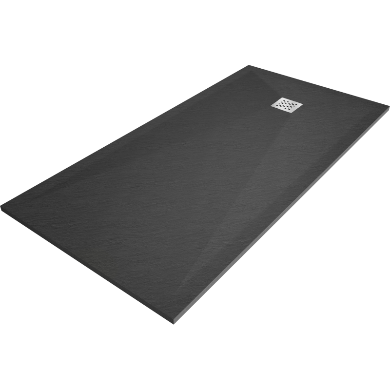 Mexen Stone+ rectangular composite shower tray 160 x 90 cm, Anthracite - 44719016