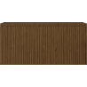 Mexen Rivel bathroom cabinet under the sink 100 cm, 1 drawer, grooved, walnut - 91A20-10047-1-BF86