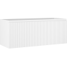 Mexen Rivel bathroom cabinet under washbasin 120 cm, 1 drawer, ribbed, white matte - 91A20-12047-1-BF01