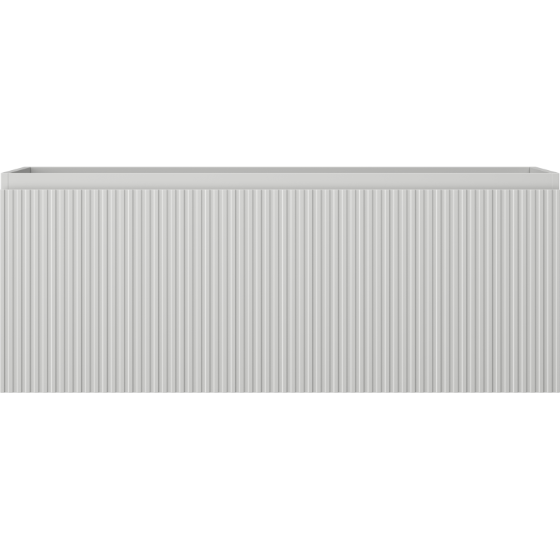 Mexen Rivel bathroom cabinet under-sink 120 cm, 1 drawer, grooved, grey matte - 91A20-12047-1-BF62