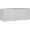 Mexen Rivel bathroom vanity cabinet 120 cm, 1 drawer, fluted, gray matte - 91A20-12047-1-BF62