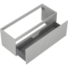 Mexen Rivel bathroom vanity cabinet 120 cm, 1 drawer, fluted, gray matte - 91A20-12047-1-BF62