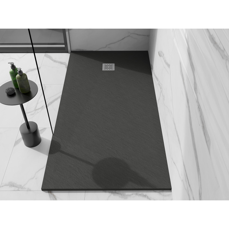 Mexen Stone+ rectangular composite shower tray 160 x 90 cm, anthracite - 44719016