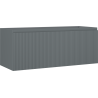 Mexen Rivel bathroom cabinet for sink 120 cm, 1 drawer, fluted, matte graphite - 91A20-12047-1-BF66