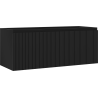 Mexen Rivel bathroom cabinet under sink 120 cm, 1 drawer, fluted, black matte - 91A20-12047-1-BF71