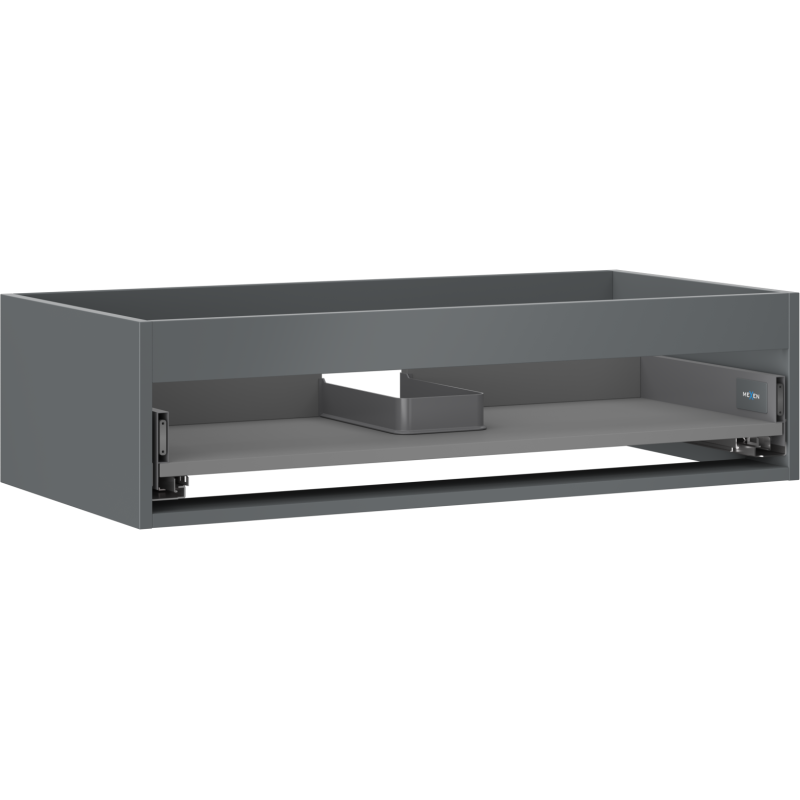 Mexen Box-A cabinet carcass under washbasin 90 cm, 1 drawer, matte graphite - 91AX0-0900-235-1-66