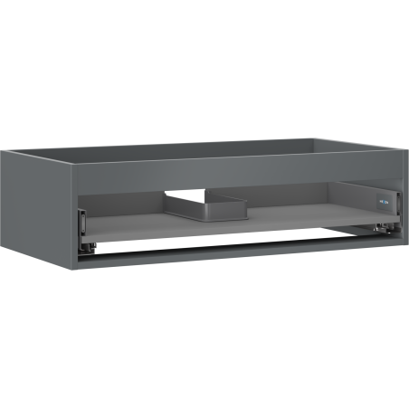 Mexen Box-A Cabinet Base for Washbasin 90 cm, 1 Drawer, Matte Graphite - 91AX0-0900-235-1-66