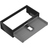 Mexen Box-A cabinet corpus for under-sink 90 cm, 1 drawer, black gloss - 91AX0-0900-235-1-70