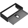 Mexen Box-A Vanity Unit 90 cm, 1 Drawer, Matte Black - 91AX0-0900-235-1-71