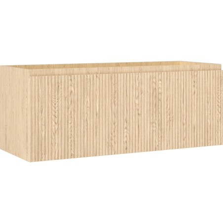 Mexen Rivel bathroom cabinet under-sink 120 cm, 1 drawer, grooved, oak - 91A20-12047-1-BF81