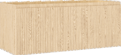 Mexen Rivel bathroom cabinet under-sink 120 cm, 1 drawer, grooved, oak - 91A20-12047-1-BF81