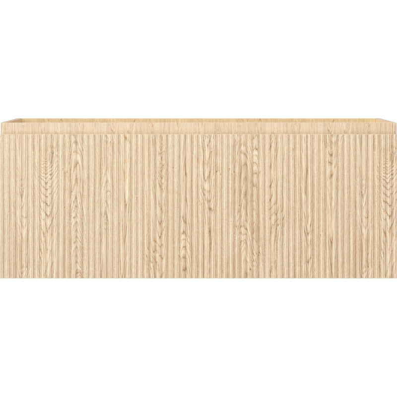 Mexen Rivel 120 cm Bathroom Vanity Cabinet, 1 Drawer, Grooved, Oak - 91A20-12047-1-BF81