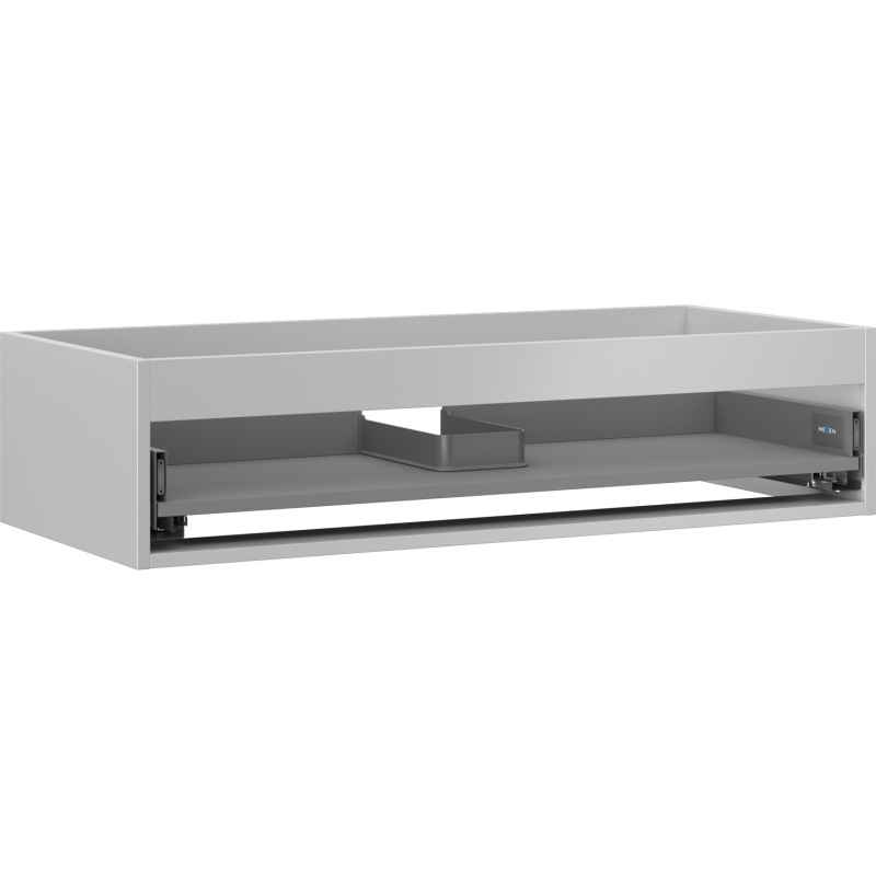 Mexen Box-A vanity cabinet, 100 cm, 1 drawer, matte gray - 91AX0-1000-235-1-62