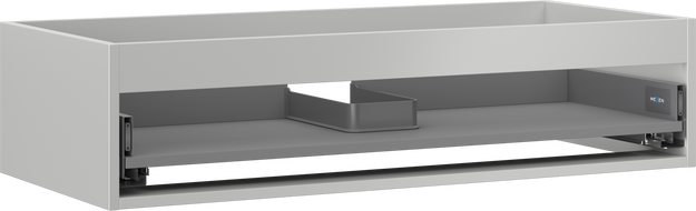 Mexen Box-A Cabinet Body for Washbasin 100 cm, 1 Drawer, Grey Matte - 91AX0-1000-235-1-62