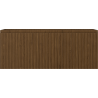 Mexen Rivel bathroom cabinet under-sink 120 cm, 1 drawer, fluted, walnut - 91A20-12047-1-BF86