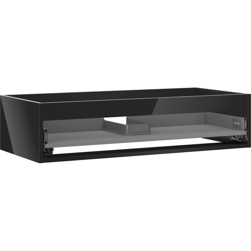 Mexen Box-A basin cabinet frame 100 cm, 1 drawer, black gloss - 91AX0-1000-235-1-70