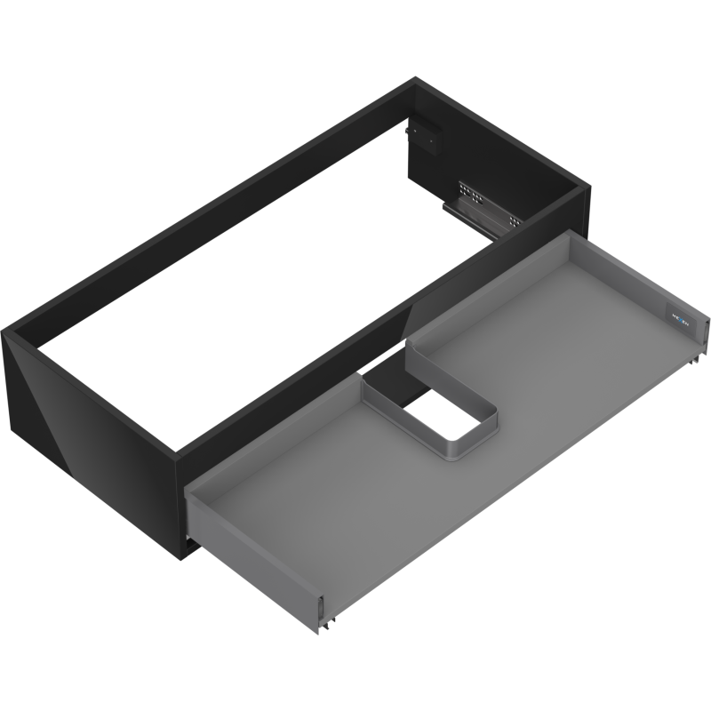 Mexen Box-A cabinet unit for washbasin 100 cm, 1 drawer, black gloss - 91AX0-1000-235-1-70
