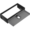 Mexen Box-A basin cabinet frame 100 cm, 1 drawer, black gloss - 91AX0-1000-235-1-70