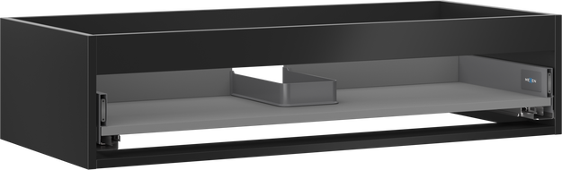 Mexen Box-A cabinet body for washbasin 100 cm, 1 drawer, black matte - 91AX0-1000-235-1-71