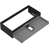 Mexen Box-A cabinet body for washbasin 100 cm, 1 drawer, black matte - 91AX0-1000-235-1-71
